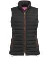 BK529 2377 Brook Taverner Ladies Madison Quilted Gilet Black colour image